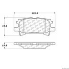 Centric 103.09960 Disc Brake Pad Set - Rear - view 1