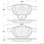 Centric 103.10440 Disc Brake Pad Set - Front - view 1