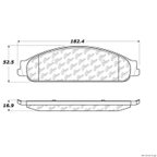 Centric 103.10700 Disc Brake Pad Set - Front - view 1