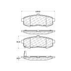 Centric 103.10730 Disc Brake Pad Set - Rear - view 6