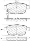 Centric 103.11030 Disc Brake Pad Set - Rear - view 5