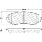 Centric 103.11880 Disc Brake Pad Set - Front - view 6