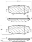 Centric 103.12740 Disc Brake Pad Set - Rear - view 5