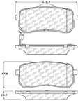 Centric 103.13020 Disc Brake Pad Set - Rear - view 5