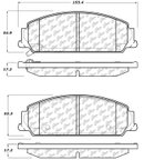 Centric 103.13510 Disc Brake Pad Set - Front - view 5