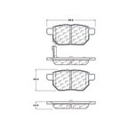 Centric 103.13540 Disc Brake Pad Set - Rear - view 6