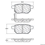 Centric 103.13540 Disc Brake Pad Set - Rear - view 1