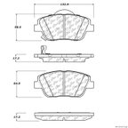 Centric 103.14440 Disc Brake Pad Set - Front - view 1