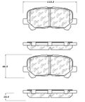 Centric 103.15850 Disc Brake Pad Set - Rear - view 4
