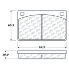 Centric 104.00430 Disc Brake Pad Set - Front - view 6