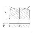Centric 104.00430 Disc Brake Pad Set - Front - view 1
