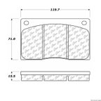 Centric 104.01350 Disc Brake Pad Set - Front - view 1