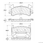 Centric 104.01540 Disc Brake Pad Set - Front or Rear - view 1