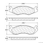 Centric 104.02030 Disc Brake Pad Set - Front - view 1