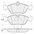 Centric 104.02530 Disc Brake Pad Set - Front - view 6