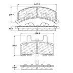 Centric 104.03690 Disc Brake Pad Set - Front - view 6