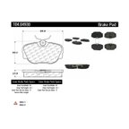 Centric 104.04930 Disc Brake Pad Set - Front or Rear - view 6