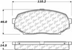 Centric 104.05250 Disc Brake Pad Set - Front - view 6