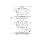 Centric 104.05552 Disc Brake Pad Set - Front - view 7