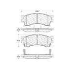 Centric 104.06370 Disc Brake Pad Set - Front - view 7