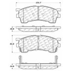 Centric 104.06370 Disc Brake Pad Set - Front - view 6