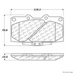 Centric 104.06470 Disc Brake Pad Set - Front - view 1