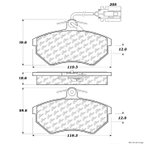 Centric 104.06840 Disc Brake Pad Set - Front - view 1