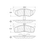 Centric 104.07300 Disc Brake Pad Set - Front - view 7