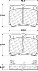 Centric 104.07330 Disc Brake Pad Set - Rear - view 6