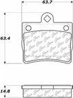 Centric 104.07390 Disc Brake Pad Set - Rear - view 6