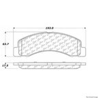 Centric 104.07560 Disc Brake Pad Set - Front - view 1