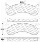 Centric 104.07861 Disc Brake Pad Set - Front or Rear - view 5