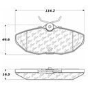 Centric 104.08060 Disc Brake Pad Set - Rear - view 5
