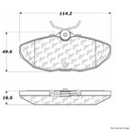 Centric 104.08060 Disc Brake Pad Set - Rear - view 1