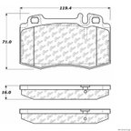 Centric 104.08470 Disc Brake Pad Set - Front - view 1