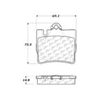 Centric 104.08480 Disc Brake Pad Set - Rear - view 7