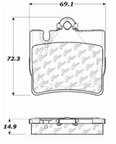 Centric 104.08480 Disc Brake Pad Set - Rear - view 6