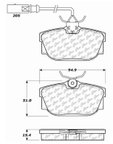 Centric 104.08772 Disc Brake Pad Set - Rear - view 6