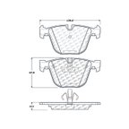 Centric 104.09191 Disc Brake Pad Set - Rear - view 7