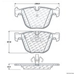 Centric 104.09191 Disc Brake Pad Set - Rear - view 1