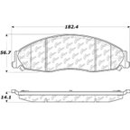 Centric 104.09210 Disc Brake Pad Set - Front - view 7
