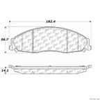 Centric 104.09210 Disc Brake Pad Set - Front - view 1