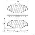 Centric 104.09870 Disc Brake Pad Set - Front - view 1