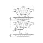 Centric 104.10240 Disc Brake Pad Set - Front - view 7