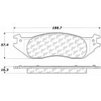 Centric 104.10450 Disc Brake Pad Set - Front - view 7