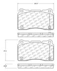 Centric 104.10500 Disc Brake Pad Set - Front or Rear - view 5