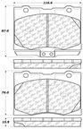 Centric 104.10910 Disc Brake Pad Set - Front - view 6