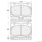 Centric 104.10910 Disc Brake Pad Set - Front - view 1