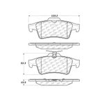 Centric 104.10950 Disc Brake Pad Set - Rear - view 7
