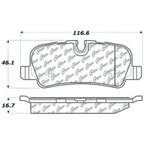 Centric 104.10990 Disc Brake Pad Set - Rear - view 7